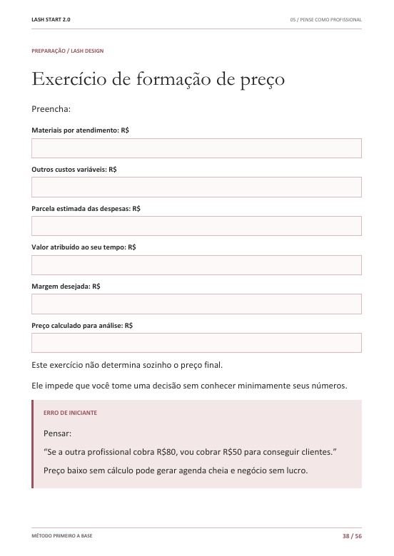 Página real: Formação de Preço